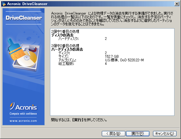 Acronis DriveCleanser