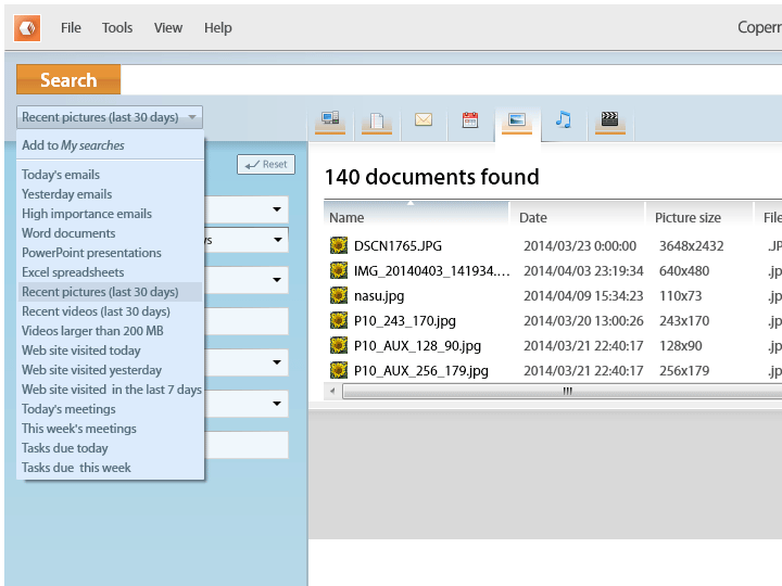 Copernic Desktop Search Lite