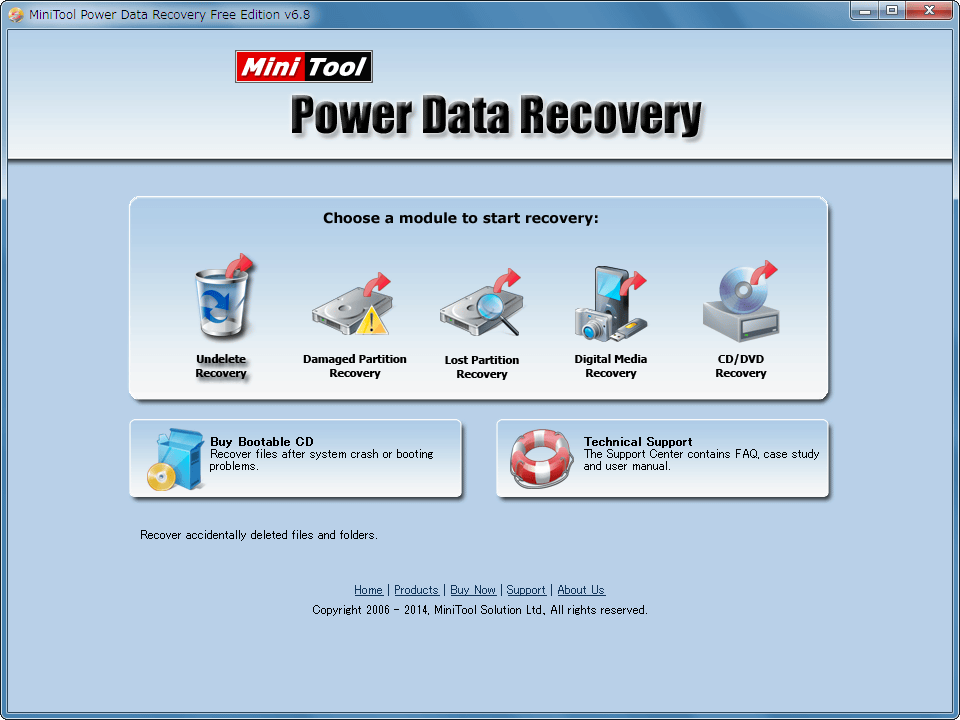 MiniTool Power Data Recovery Free Edition